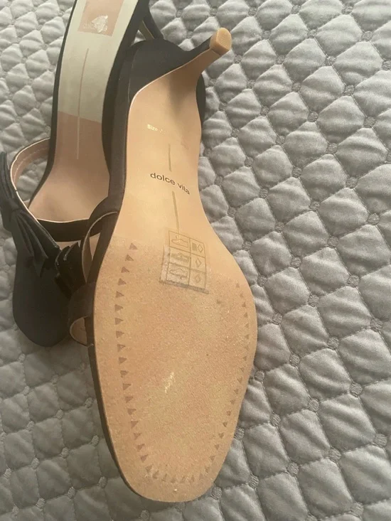 Dolce Vita Black Bow-Accent Slide Mules - Picture 4 of 4